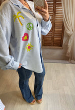 Charger l'image dans la galerie, Chemise rayé bleu à motif SAMANTHA (38 au 48)