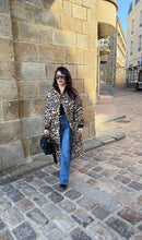 Charger l&#39;image dans la galerie, Long Bombers noir réversible léopard TANIA (36 au 46)