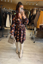 Charger l&#39;image dans la galerie, Robe motif camel EMMA (36 au 48)