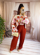 Charger l'image dans la galerie, Pantalon plissé terracotta ALMEA (34au 48)