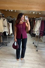 Charger l&#39;image dans la galerie, Gilet bordeaux BELLE (34 au 40 )