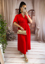 Charger l'image dans la galerie, Robe longue rouge TALI ( 40 au 48 )( reste une taille 40)