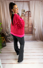Charger l'image dans la galerie, Gilet tout doux fuchsia ESTHER (36 au 44)