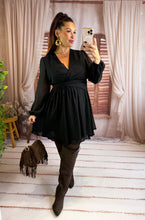 Charger l'image dans la galerie, Robe courte noir NORA (36 au 48)