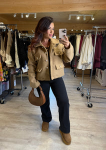 Veste camel ARIANA (36 au 44)