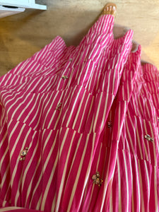 Robe rayé rose bijoux CALYPSO