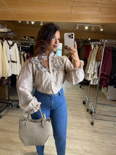 Charger l&#39;image dans la galerie, Chemise rayé café JESSIE (36 au 48)