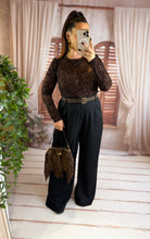 Charger l'image dans la galerie, Pantalon de costume fluide noir BILL