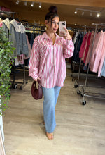 Charger l'image dans la galerie, Chemise rayée rose SOPHIA (38 au 48)