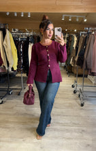 Charger l&#39;image dans la galerie, Gilet bordeaux KLERVIE (34 au 40)