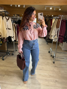 Chemise bordeaux LAETITIA (36 au 48)