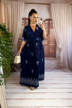 Charger l'image dans la galerie, Robe bleu marine VAHINA (40 au 48)