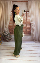 Charger l'image dans la galerie, Pantalon large plissé kaki LONDRES (38 au 48)