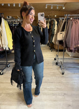 Charger l&#39;image dans la galerie, Gilet noir KLERVIE (34 au 40)