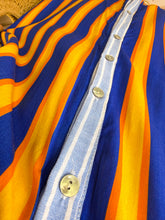 Charger l'image dans la galerie, Robe chemise manche courte rayé bleu jaune PILIO ( 36 au 46) New