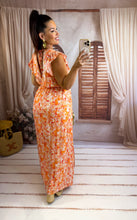 Charger l'image dans la galerie, Robe longue motif orange IZÏA  (38 au 48)