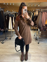 Charger l&#39;image dans la galerie, Robe velours chocolat MARIE (34 au 48) ki