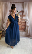 Charger l'image dans la galerie, Robe bleu marine LISANDRA (34 au 48 )