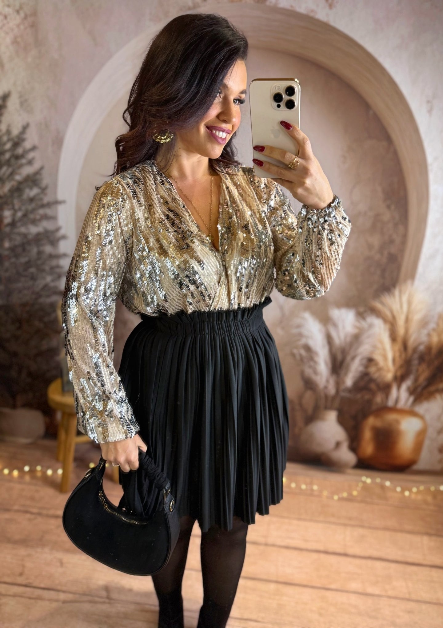 Body beige à sequin argenté LIVIA (36 au 42 ) ⭐️