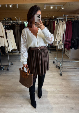 Gilet  tout doux blanc DONNA (34 au 46)