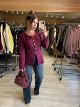 Charger l&#39;image dans la galerie, Gilet bordeaux KLERVIE (34 au 40)