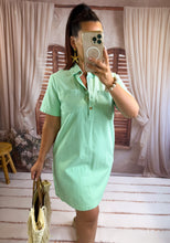 Charger l'image dans la galerie, Robe courte en jeans vert mint BRAZIL (34 au 48)