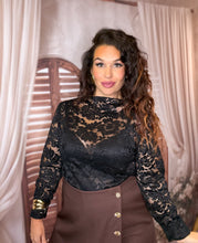 Charger l'image dans la galerie, Top en dentelle noir ILONA (36 au 46)
