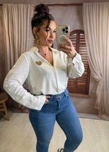 Charger l'image dans la galerie, Chemise blanche coeur or STELLA (36 au 48)