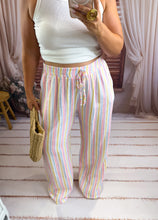 Charger l'image dans la galerie, Pantalon gaz de coton rayé rose ( 34 au 46 ) New