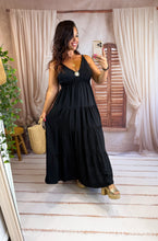 Charger l'image dans la galerie, Robe uni soleil noir ALIX (36 au 46)
