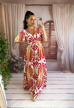 Charger l'image dans la galerie, Robe motif framboise FAUVE ( 36 au 48)