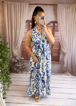Charger l'image dans la galerie, Robe motif bleu multi position ASSIA (36 au 46)