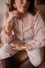 Charger l'image dans la galerie, Chemise fleuri rouge VERA (34 au 48 )