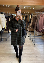 Charger l&#39;image dans la galerie, Robe chemise carreaux kaki MADDY( 36 au 44 )