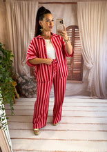 Charger l'image dans la galerie, Chemise rayé rose/rouge KALA (36 au 48)