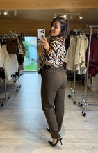 Charger l&#39;image dans la galerie, Pantalon marron boutons MARGAUX (36 au 46 )