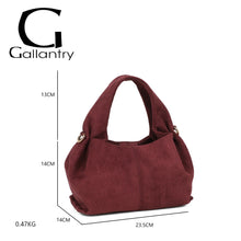 Charger l&#39;image dans la galerie, Sac effet daim bordeaux JACKIE