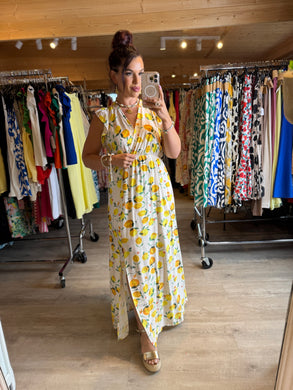 Robe Izïa citron  ( reste taille s/m , m/l )