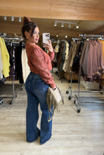 Charger l&#39;image dans la galerie, Jeans large bleu QUEEN (38 au 48)