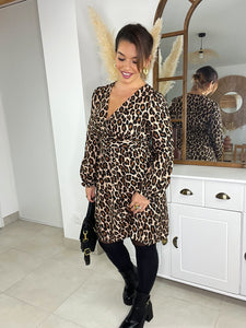 Robe léopard calypso ( 36 au 48)