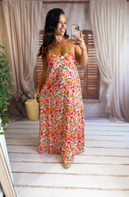 Charger l'image dans la galerie, Robe fleuri bretelle dos croisé SIDONIE (36 au 48)