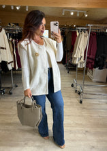 Charger l&#39;image dans la galerie, Veste sans manches écru CLARISSE (40 au 48)