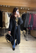 Charger l&#39;image dans la galerie, Long gilet noir MAIWEN (34 au 44)