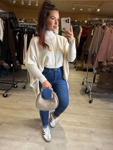Pull large écru MORGANE (36 au 50)