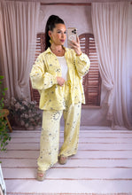 Charger l'image dans la galerie, Pantalon jaune gaz de coton bandana