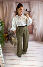 Charger l'image dans la galerie, Pantalon de costume fluide kaki BILL