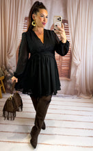 Charger l'image dans la galerie, Robe courte noir NORA (36 au 48)