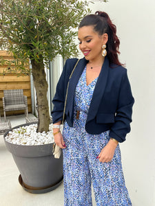 Blazer court bleu marine MIA ( 36 au 48