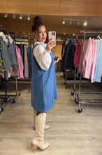 Charger l'image dans la galerie, Robe en jeans à bretelles ABI (42 au 48)