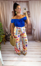 Charger l'image dans la galerie, Pantalon motif coeur bleu EULALIE (34 au 48)